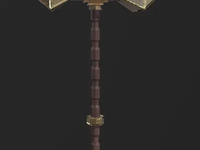 fantasy Holy Weapon sword asset  pack low poly Low-poly 3D model