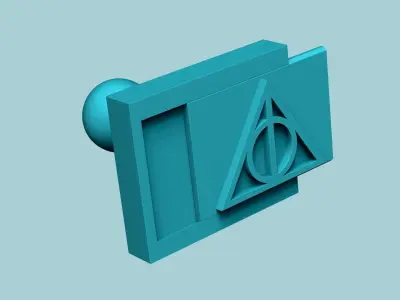 Stamp 83 - Deathly Hallows - Fondant Decoration Maker Toy 3D print model