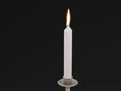 Candle Holder Low-poly 3D model