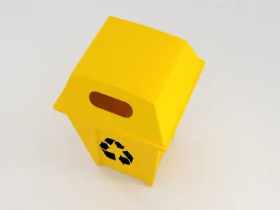  trash can  Free 3D model