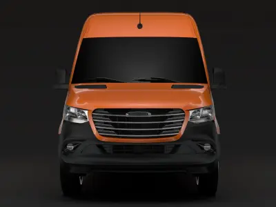 Freightliner Sprinter Panel Van L4H2 RWD 2020 3D model