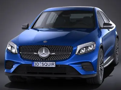Mercedes GLC Coupe 2017 3D model