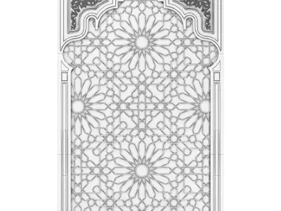 Arabic ornament- Decorative wall 3D model