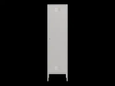 Tall Cabinet Locker Low-poly 3D model