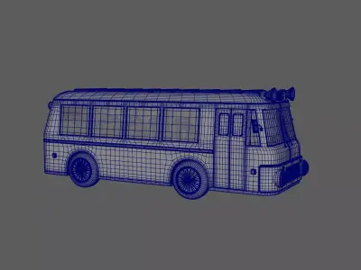 Bus cartoon 3D model