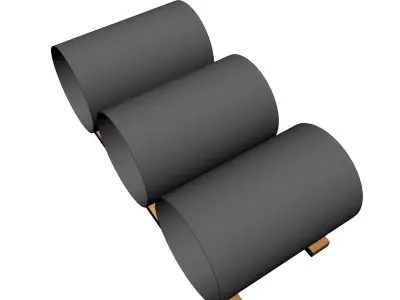 16in Thin Wall Pipe 3D model