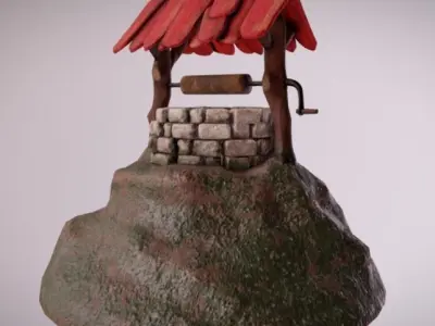 Old Well 3D model buy