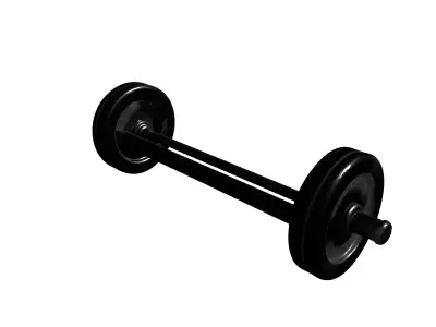 Realistic Gym Dumbbell Weight Low-poly 3D model