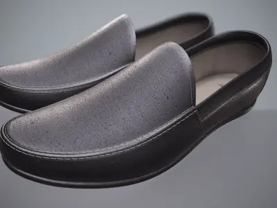 model of Loafer Shoe Low-poly 3D model
