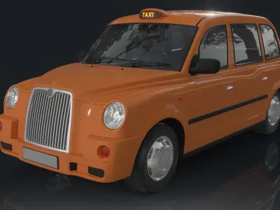 London street taxi 3D model