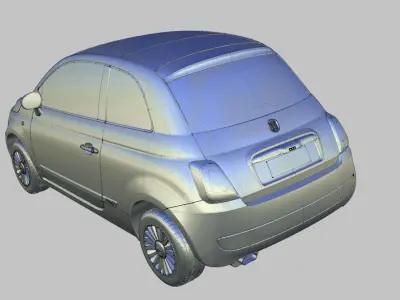 Fiat 500 2007  Autodesk Alias 3D model