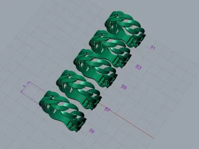 Gold Ring Cartier Ring stl 3dm 3dprintmodel 3D print model