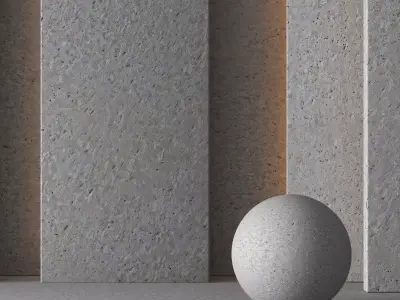 Gray Concrete Material 8K-Seamless-Tileable-No 36 3D model