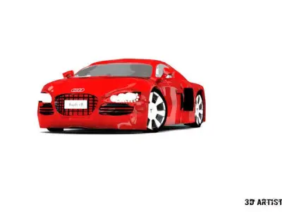 Realistic Audi r8 car model  3D model