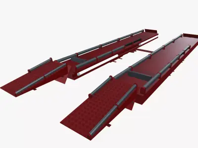 Hydraulic Scissor Lifter Car Truck 3D model