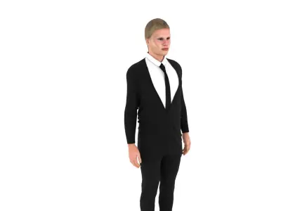 Erling Haaland Low-poly 3D model