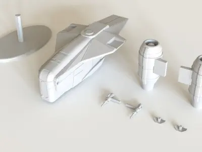 The Mandalorian Razor Crest  3D print model