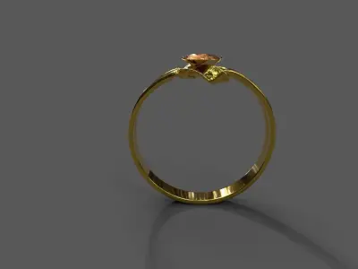 High-Quality 3D Ring Model Pack 4 Low-poly 3D model