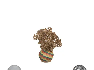 Lilacs in Vase 3D model