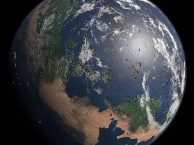 Terran Planet 06 Free 3D model