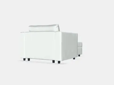 VIMLE Lounge chair 1 Low-poly 3D model