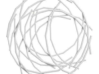 Mercury row abstract wall decor 3D model