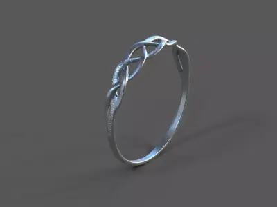 High-Quality 3D Ring Model Low-poly 3D model 11