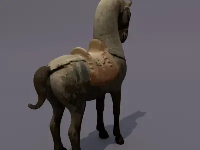 Horse Statuette T 3D model
