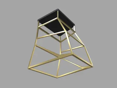 Modern Luxury Stool 01 Low-poly 3D model
