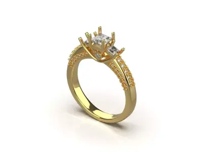 ring code 210 3D print model