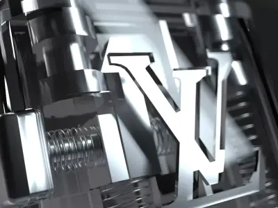 LV Padlock Glass-Platinum-Gold Materials 3D print model