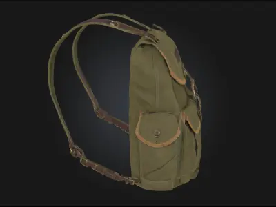 Green Adventure Pack  Essentials for Outdoor Exploration 3D model