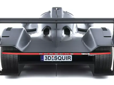 Porsche 963 RSP 2026 LowPoly Low-poly 3D model