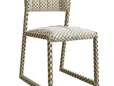 Camerich Ming Dining Chair 3d model Low-poly 3D model