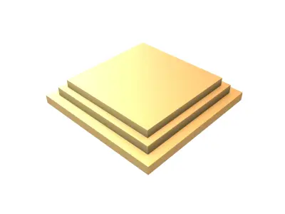 Podium Stage v2 003 Low-poly 3D model