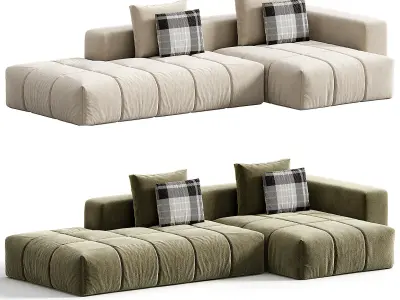 mordern luxury fabric sofa Free 3D model