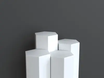 Display Podium Honeycomb 3D model