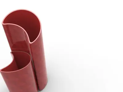 Moony Vase Low-poly 3D model