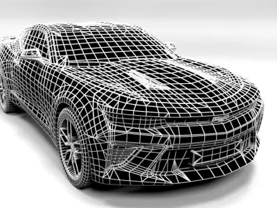 CHEVROLET CAMARO 2017 Low-poly 3D model