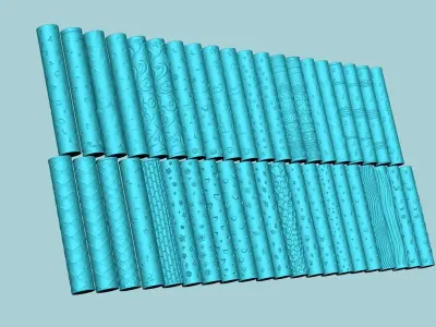 41 Texture Rollers Collection - Fondant Decoration Maker