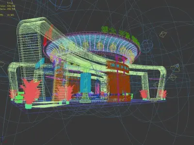 Exhibition - Area - 12X17-3DMAX2009-01 3D model