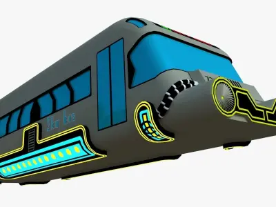 Hover vehicles collection 3D model