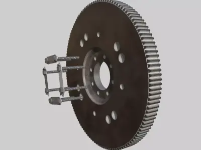 Flywheel Low-poly 3D model