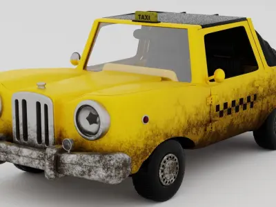 Car Taxi 3D model