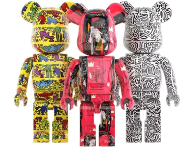 basquiat bearbrick collection 02 3D model