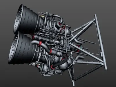 Rocket Thrusters 3D model