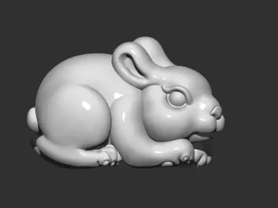rabbit bunny 3D print model