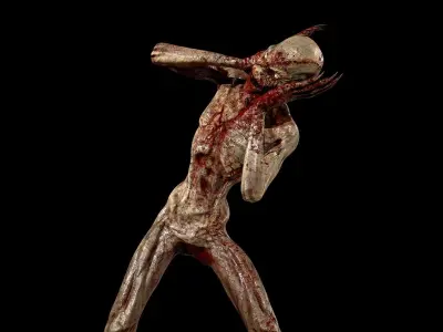 Stitched Monster  Low-poly 3D model