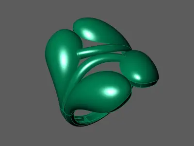 Plain Ring Women Ready STL 3DM Models Womens Rings 3D models 3D print model 13