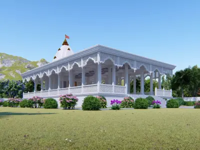 Hindu God Temple 3D model